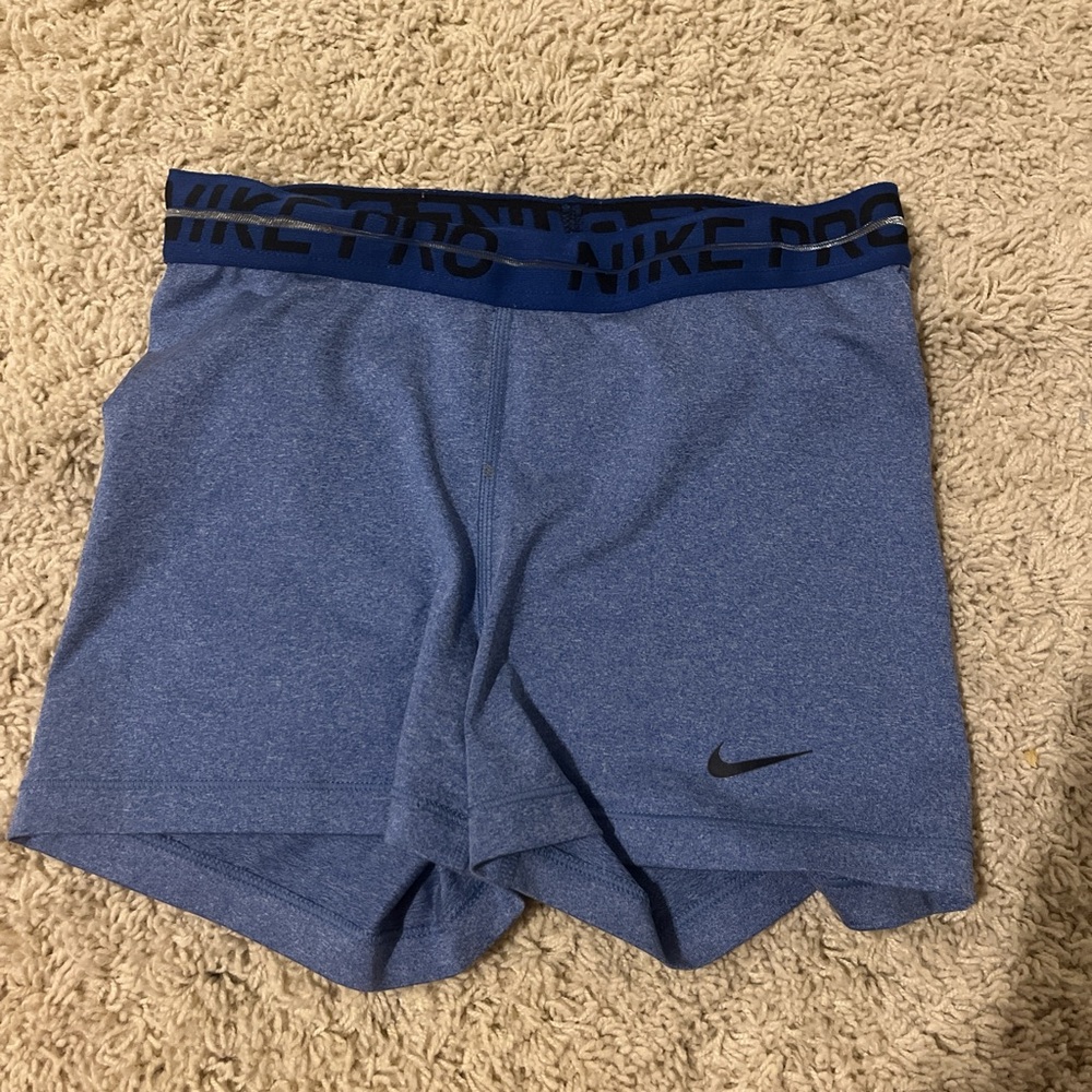 Blue Nike Pro Spandex